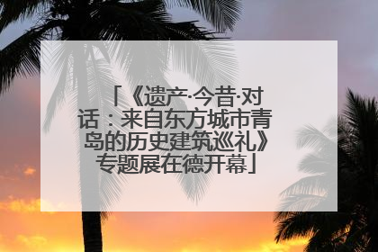 《遗产·今昔·对话：来自东方城市青岛的历史建筑巡礼》专题展在德开幕