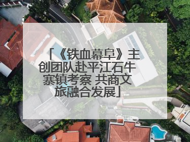 《铁血幕阜》主创团队赴平江石牛寨镇考察 共商文旅融合发展