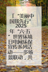 “美丽中国我先行” 2025年“六·五”世界环境日电网环保宣传系列活动——多场景联动，共筑生态发展新图景