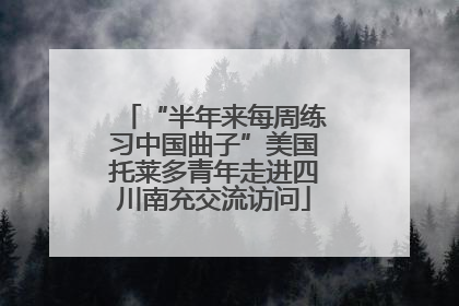 “半年来每周练习中国曲子”美国托莱多青年走进四川南充交流访问