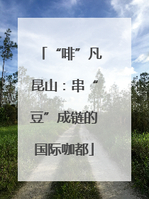 “啡”凡昆山：串“豆”成链的国际咖都