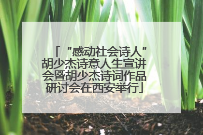 “感动社会诗人”胡少杰诗意人生宣讲会暨胡少杰诗词作品研讨会在西安举行