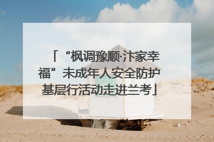 “枫调豫顺·汴家幸福”未成年人安全防护基层行活动走进兰考