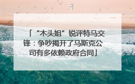 “木头姐”锐评特马交锋：争吵揭开了马斯克公司有多依赖政府合同