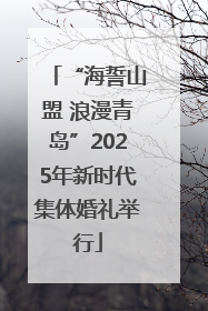 “海誓山盟 浪漫青岛”2025年新时代集体婚礼举行