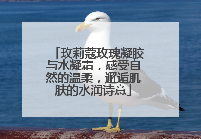 玫莉蔻玫瑰凝胶与水凝霜，感受自然的温柔，邂逅肌肤的水润诗意