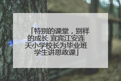 特别的课堂，别样的成长 宜宾江安连天小学校长为毕业班学生讲思政课