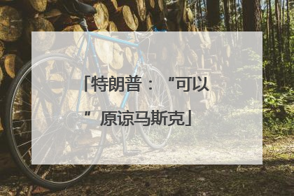 特朗普：“可以”原谅马斯克