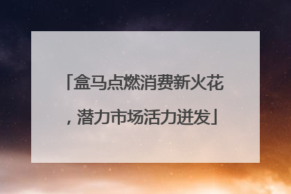盒马点燃消费新火花，潜力市场活力迸发