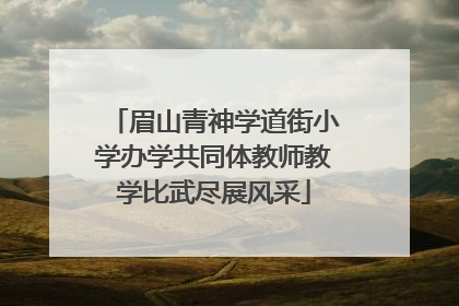 眉山青神学道街小学办学共同体教师教学比武尽展风采