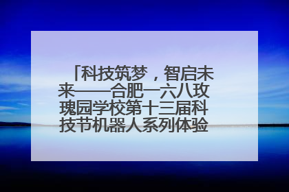 科技筑梦，智启未来——合肥一六八玫瑰园学校第十三届科技节机器人系列体验赛燃动校园