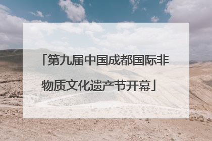 第九届中国成都国际非物质文化遗产节开幕