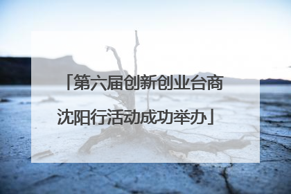 第六届创新创业台商沈阳行活动成功举办