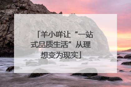 羊小咩让“一站式品质生活”从理想变为现实
