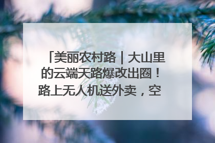 美丽农村路｜大山里的云端天路爆改出圈！路上无人机送外卖，空心村变网红村
