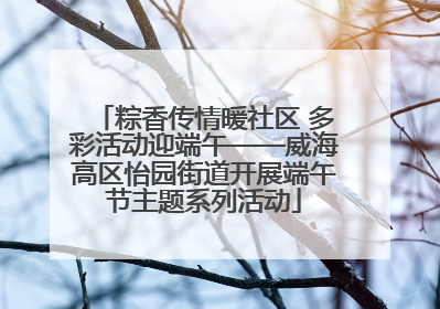 粽香传情暖社区 多彩活动迎端午——威海高区怡园街道开展端午节主题系列活动