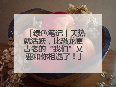 绿色笔记丨天热就活跃，比恐龙更古老的“我们”又要和你相遇了！