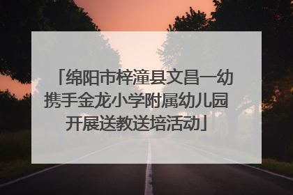 绵阳市梓潼县文昌一幼携手金龙小学附属幼儿园开展送教送培活动
