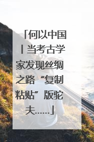 何以中国丨当考古学家发现丝绸之路“复制粘贴”版驼夫……