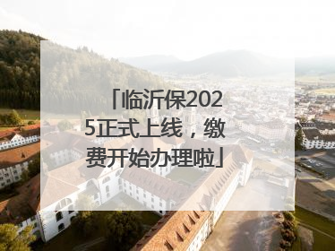 临沂保2025正式上线，缴费开始办理啦