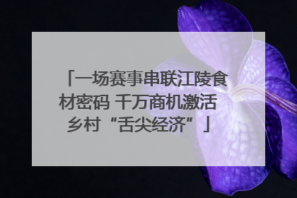 一场赛事串联江陵食材密码 千万商机激活乡村“舌尖经济”