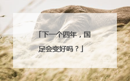 下一个四年，国足会变好吗？
