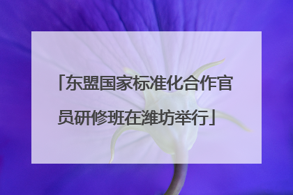 东盟国家标准化合作官员研修班在潍坊举行