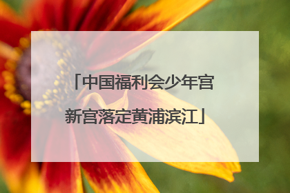 中国福利会少年宫新宫落定黄浦滨江