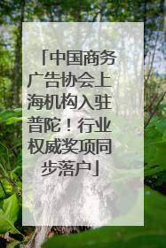 中国商务广告协会上海机构入驻普陀！行业权威奖项同步落户