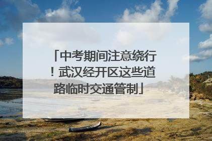 中考期间注意绕行！武汉经开区这些道路临时交通管制
