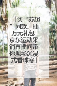 买“苏超”同款、抽万元礼包 京东运动采销直播间带你现场沉浸式看球赛