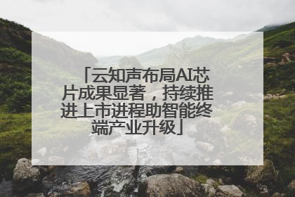 云知声布局AI芯片成果显著，持续推进上市进程助智能终端产业升级