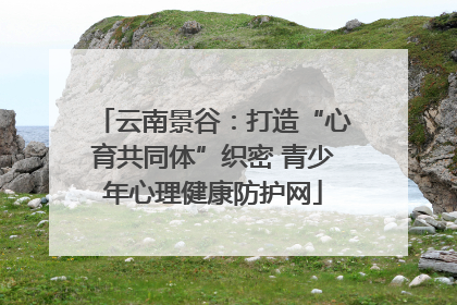 云南景谷：打造“心育共同体”织密 青少年心理健康防护网