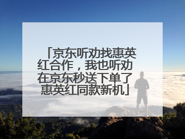 京东听劝找惠英红合作，我也听劝在京东秒送下单了惠英红同款新机