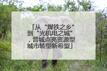 从“煤铁之乡”到“光机电之城”，晋城点亮资源型城市转型新希望