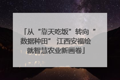 从“靠天吃饭”转向“数据种田” 江西安福绘就智慧农业新画卷