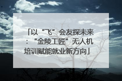 以“飞”会友探未来：“金陵工匠”无人机培训赋能就业新方向