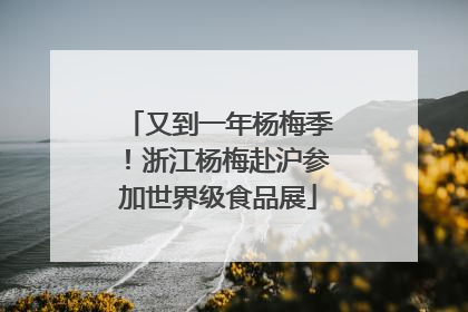 又到一年杨梅季！浙江杨梅赴沪参加世界级食品展