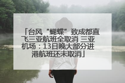 台风“蝴蝶”致成都直飞三亚航班全取消 三亚机场：13日晚大部分进港航班还未取消