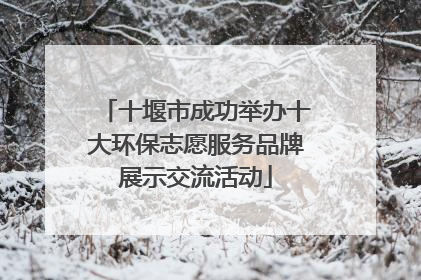十堰市成功举办十大环保志愿服务品牌展示交流活动