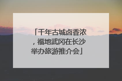 千年古城卤香浓，福地武冈在长沙举办旅游推介会