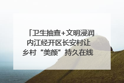 卫生抽查+文明浸润 内江经开区长安村让乡村“美颜”持久在线｜万千气象看四川