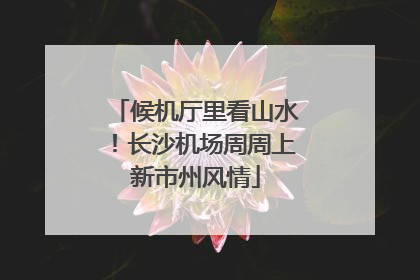 候机厅里看山水！长沙机场周周上新市州风情
