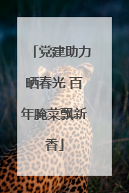 党建助力晒春光 百年腌菜飘新香