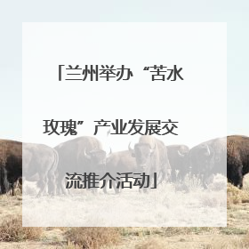 兰州举办“苦水玫瑰”产业发展交流推介活动
