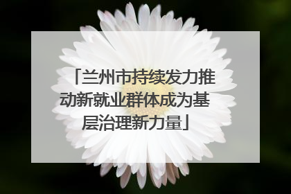 兰州市持续发力推动新就业群体成为基层治理新力量