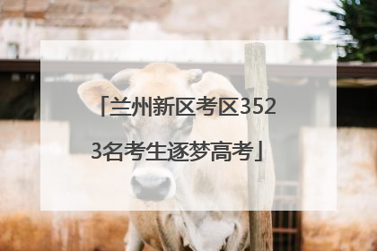兰州新区考区3523名考生逐梦高考
