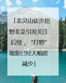 北灵山徒步挖野韭菜引发关注后续，“打野”现象已经大幅度减少