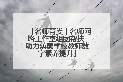 名师育娄丨名师网络工作室组团帮扶 助力薄弱学校教师数字素养提升