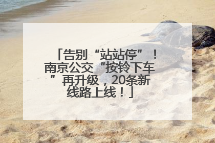 告别“站站停”！南京公交“按铃下车”再升级，20条新线路上线！
